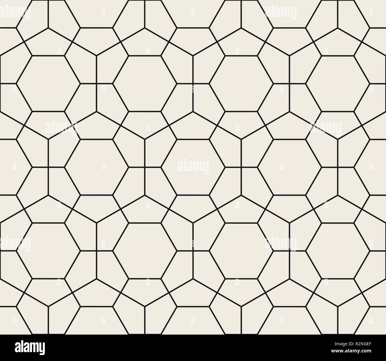 Vector pattern. transparente Moderne et son résumé de la texture. Répéter les carreaux hexagonaux géométrique Illustration de Vecteur