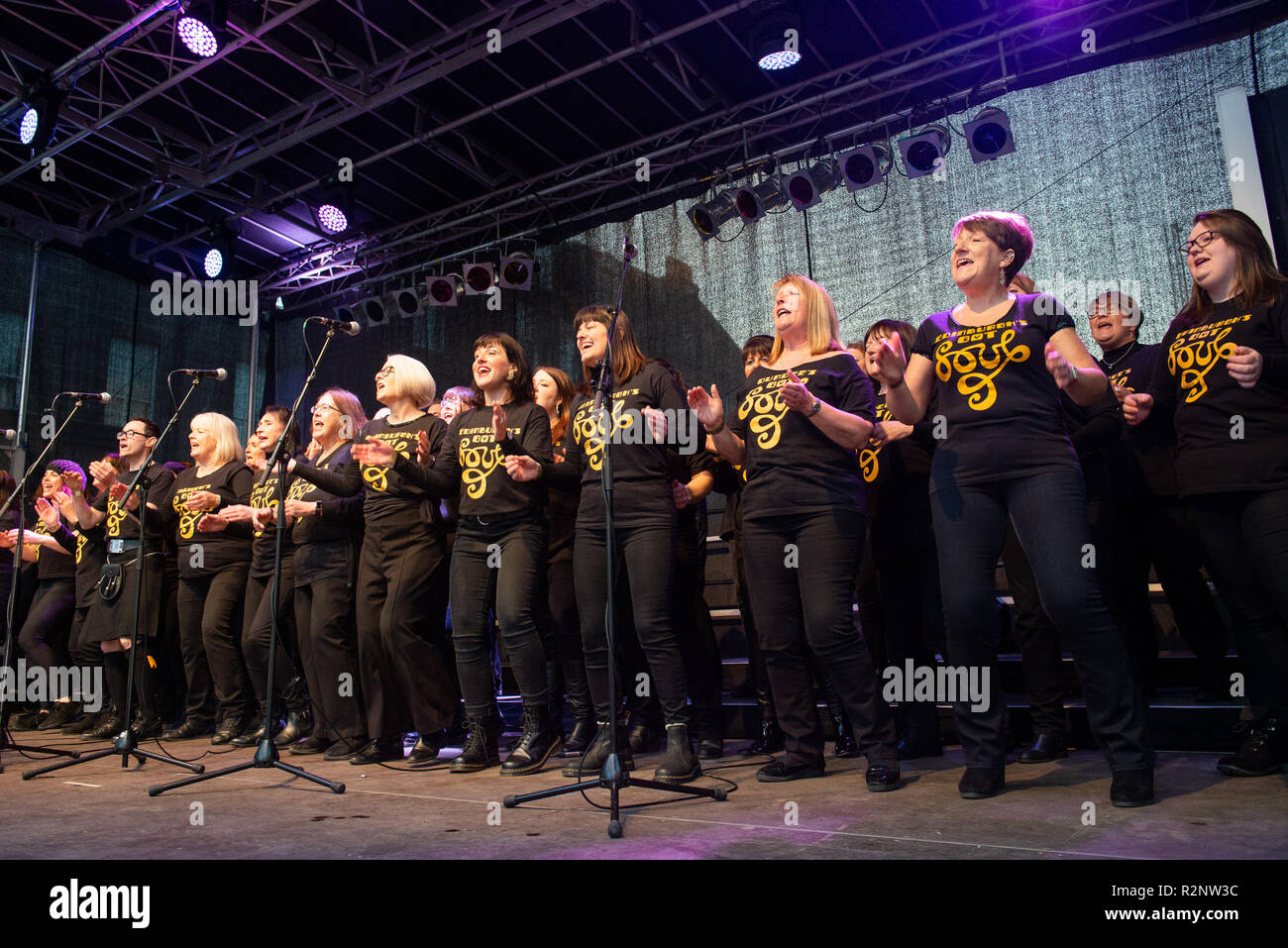 Sur la photo : Edinburgh Got Soul lumière nuit, une communauté libre événement organisé par suite son Arlene Stuart le dimanche, 18 novembre a marqué l'ouverture d'Edin Banque D'Images