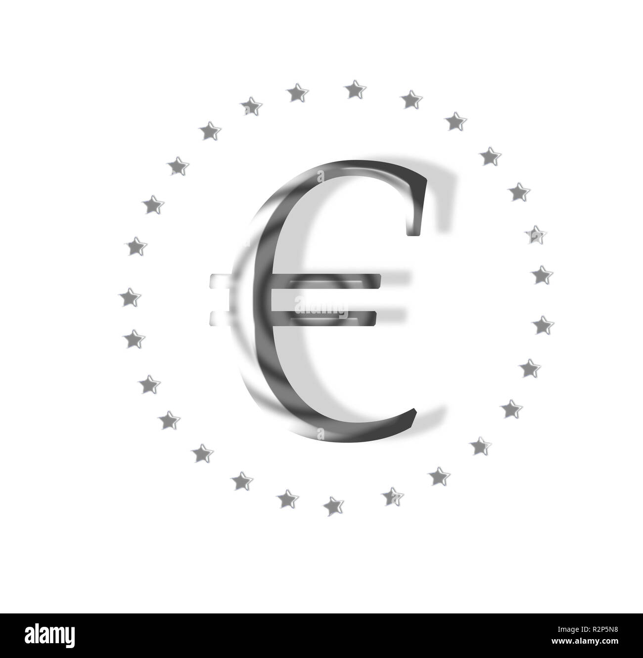 L'Union européenne symbole euro Banque D'Images