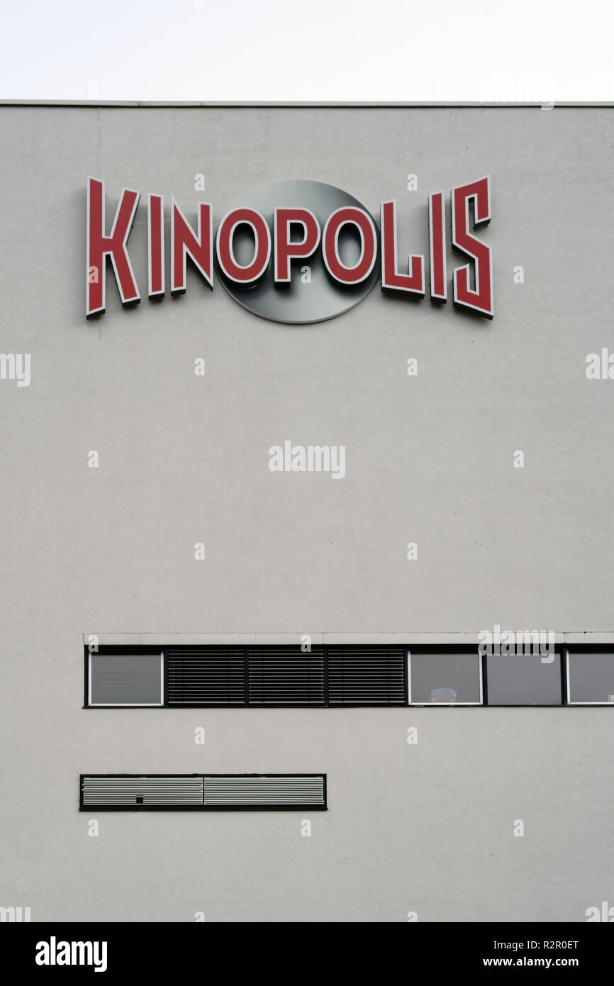 Logo de Kinopolis Group (société allemande de cinéma cinémas multiplex), Darmstadt Banque D'Images