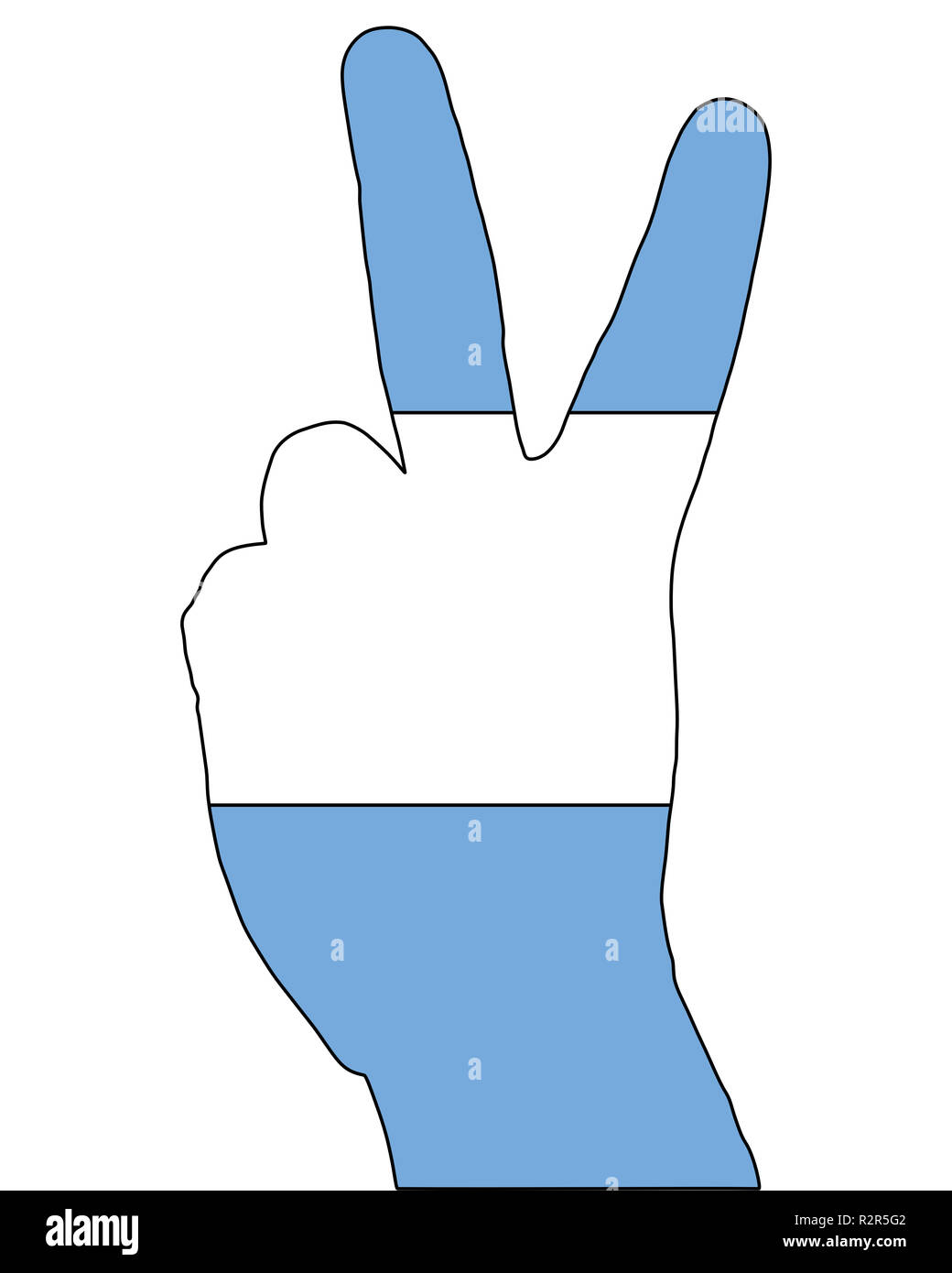 Les mains de l'Argentine Banque D'Images