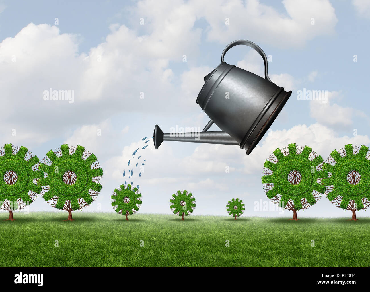 Investir dans le développement et la planification d'entreprise pour la croissance économique ou de l'environnement et du concept de plan de conservation. Banque D'Images