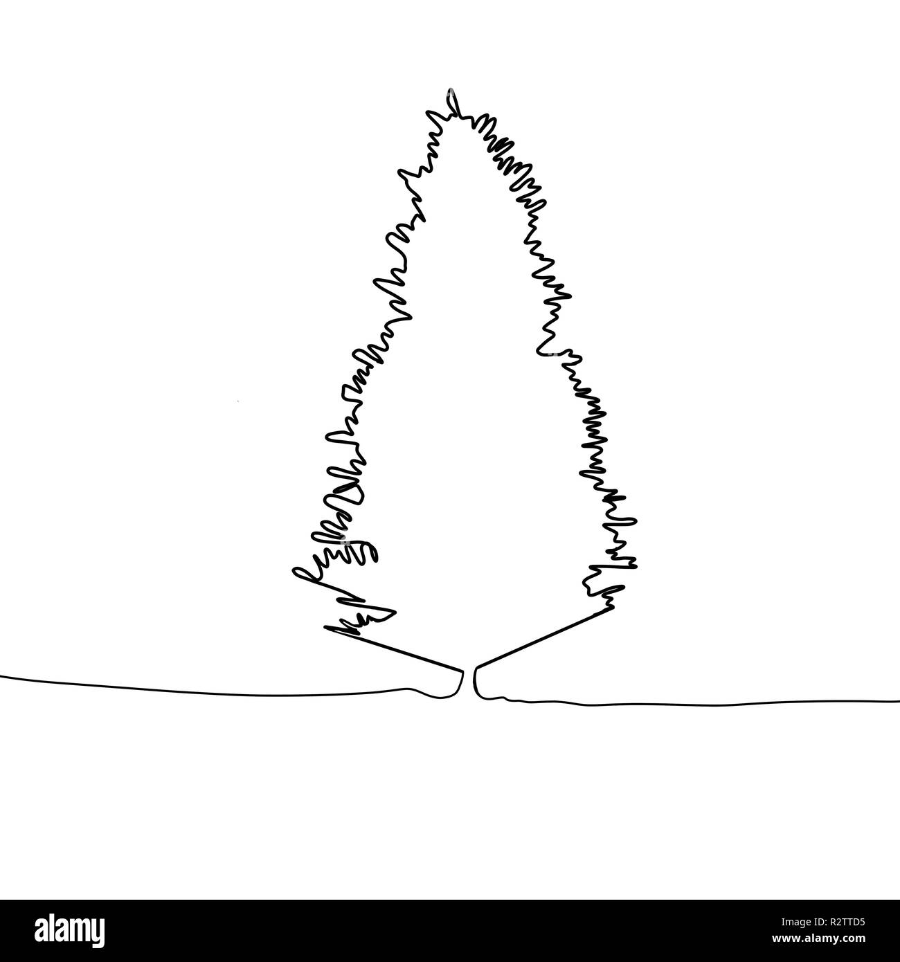 Une ligne d'arbre de Noël de l'art Banque D'Images