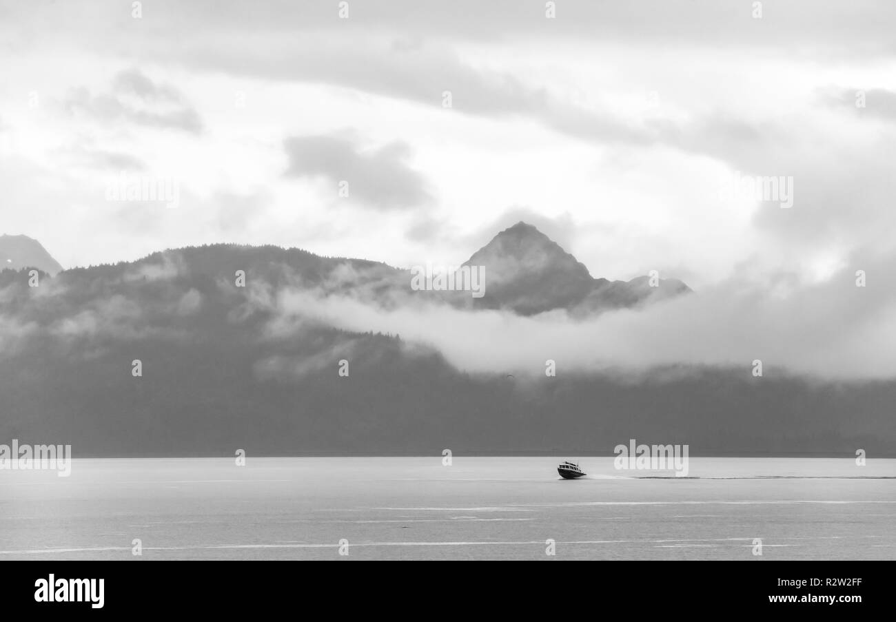 Homer, AK - Aug 23, 2018 : une vue de la baie Kachemak Spit de Homer, Alaska Banque D'Images