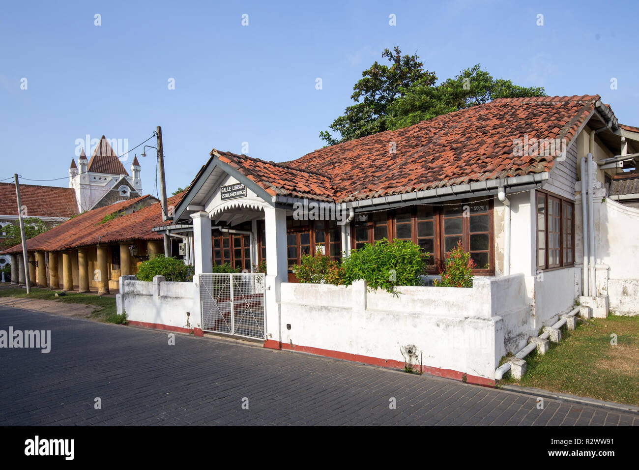 Bibliothèque publique de Galle Fort, Sri Lanka Banque D'Images