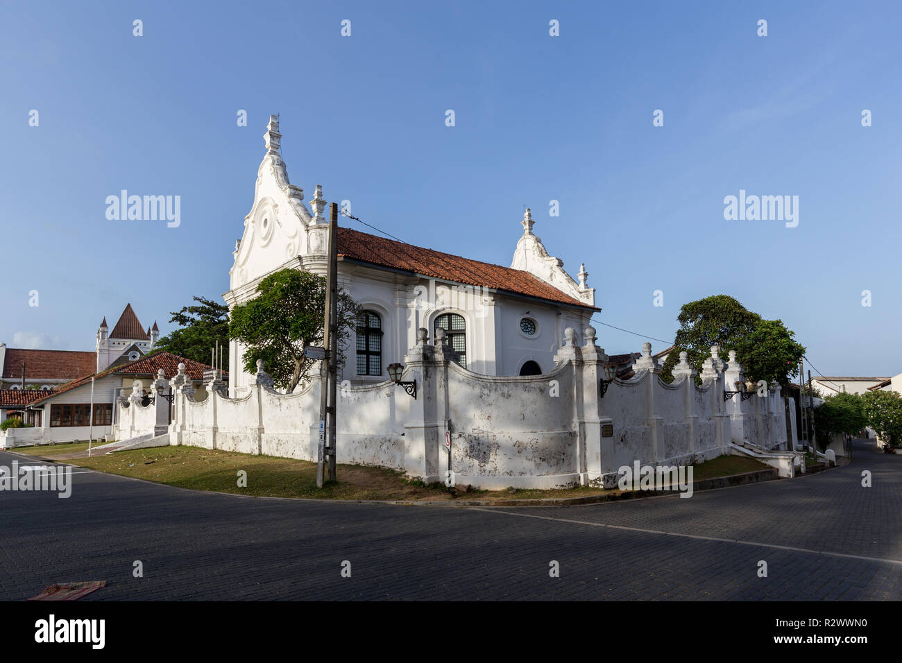 Dans l'Église réformée hollandaise Galle Fort, Sri Lanka Banque D'Images