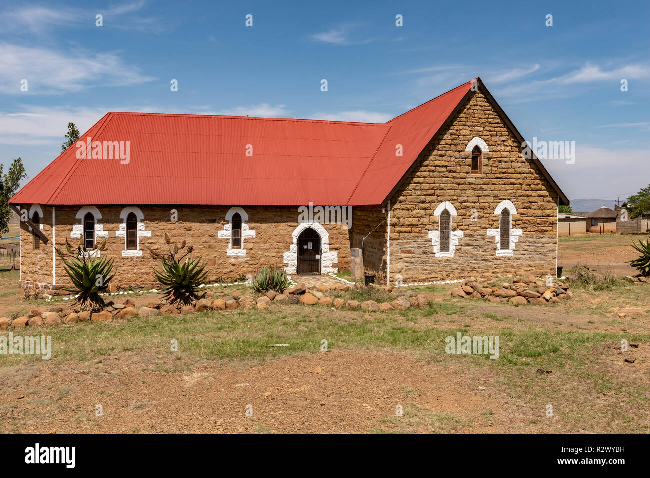 L'Isandlwana, Église de la province de KwaZulu-Natal, Afrique du Sud Banque D'Images