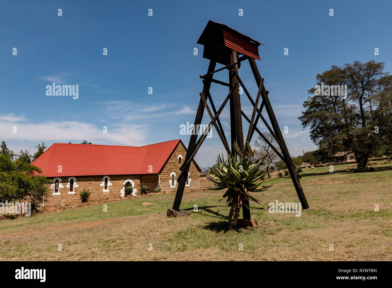 L'Isandlwana, Église de la province de KwaZulu-Natal, Afrique du Sud Banque D'Images