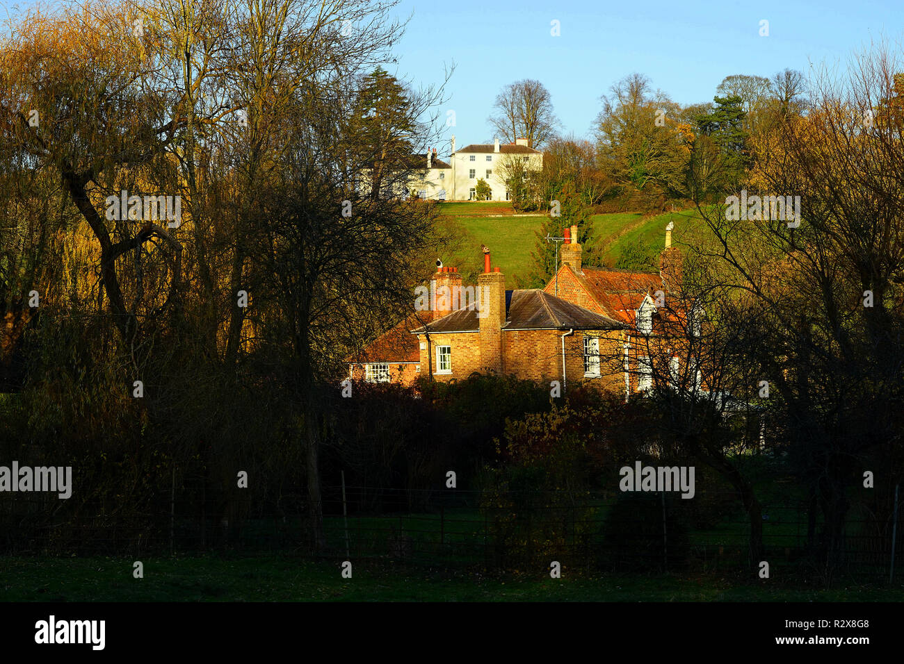 Vue d'Goldingtons et Grand Central Mill House Banque D'Images
