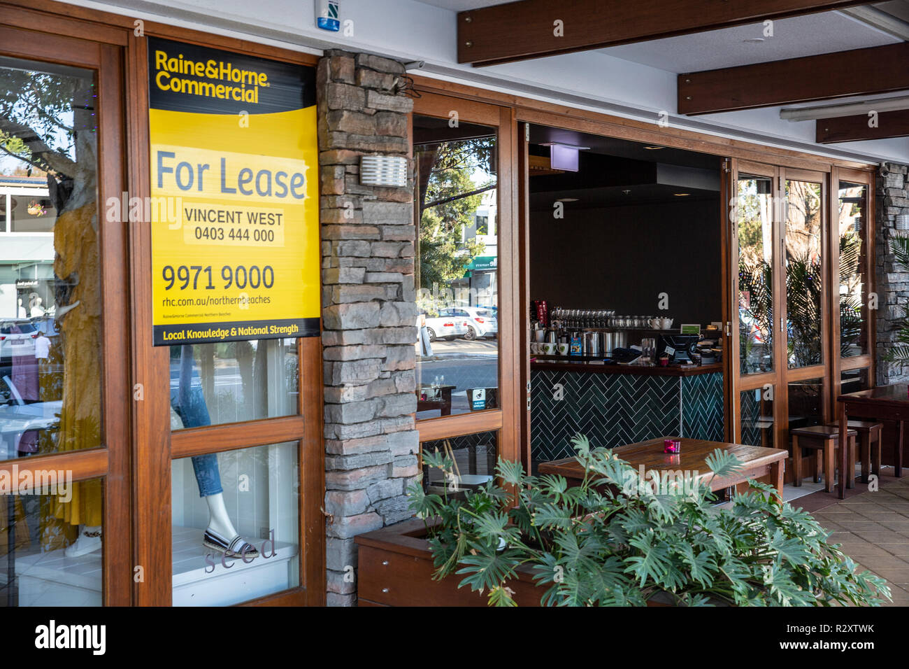 Unité de vente au détail à Sydney commercialisé à louer et à vendre,Sydney, Australie Banque D'Images