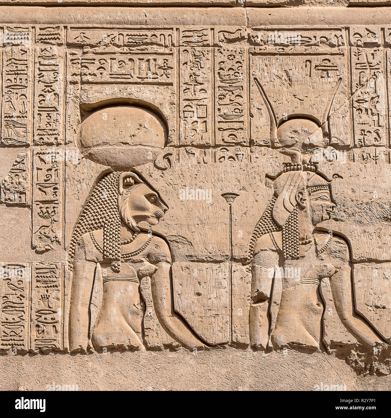 Le Temple Romain Gréco à Kom Ombo, Egypte, Octobre 26, 2018 Banque D'Images