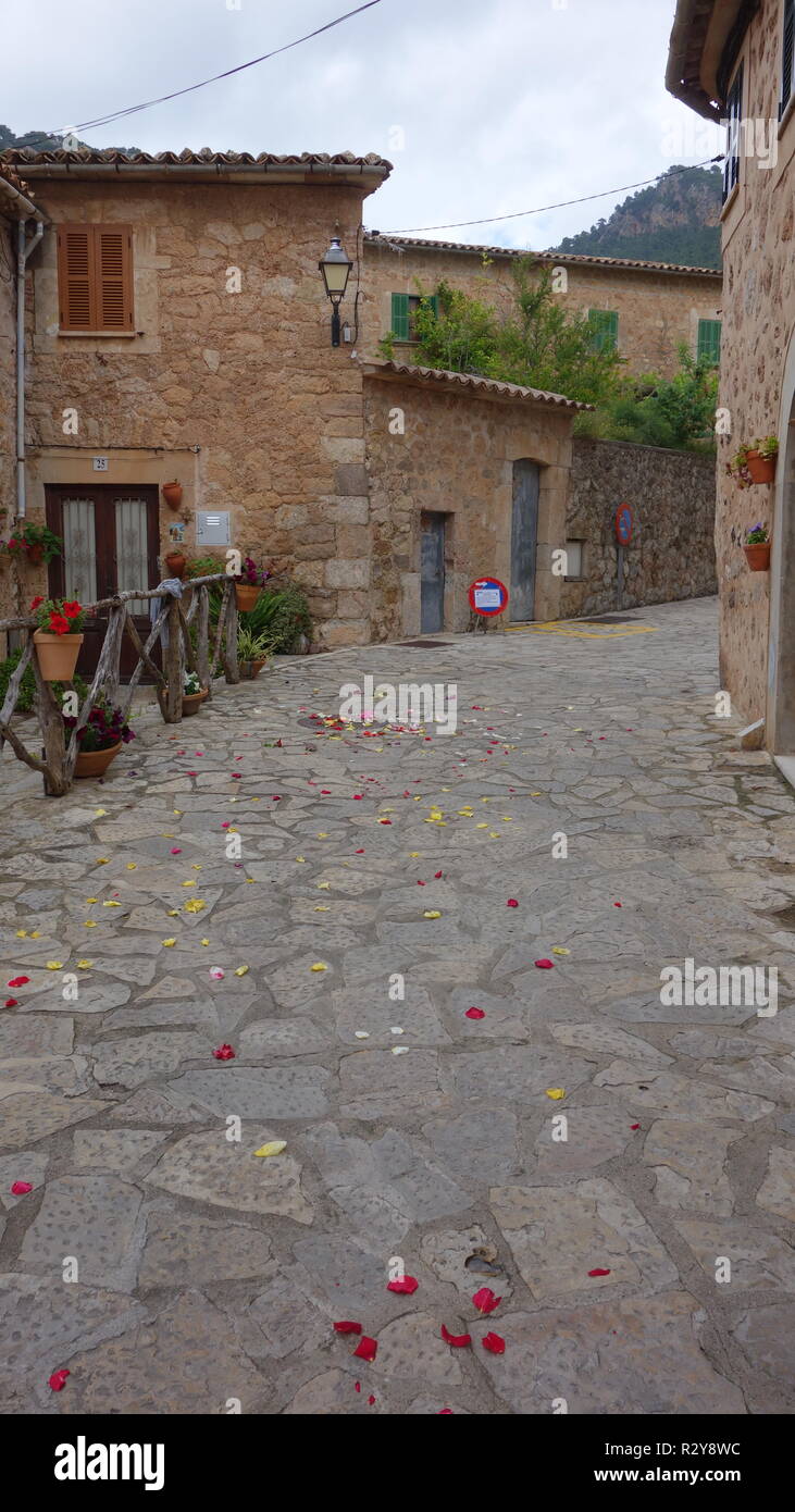 Valdemossa ville dans la Serra de Tramontana, Mallorca, Espagne Banque D'Images