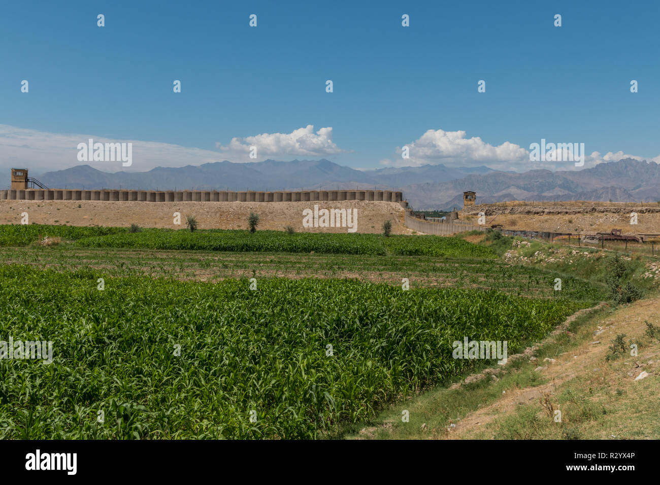 Base de l'armée dans la vallée du Panjshir, Afghanistan Banque D'Images