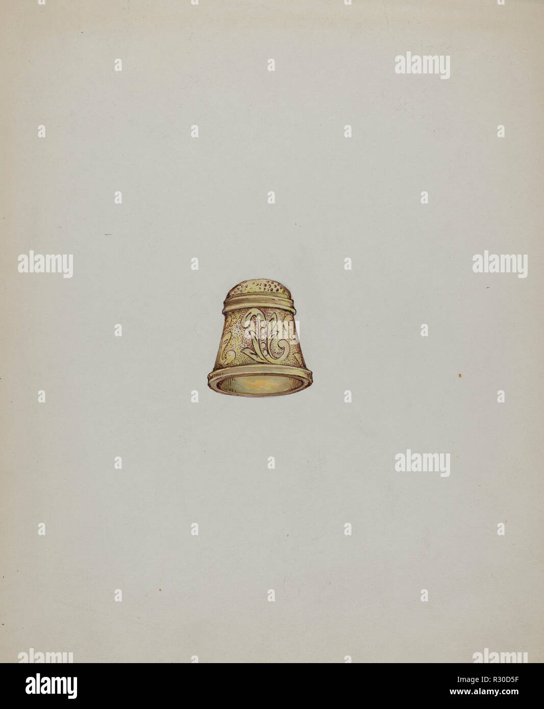 Dé d'or. En date du : ch. 1937. Dimensions : hors tout : 28 x 23,1 cm (9 x 11 1/8 in.) Original SAI Objet : 1' de hauteur ; 7/8' de large. Médium : aquarelle et graphite sur papier. Musée : National Gallery of Art, Washington DC. Auteur : George Seideneck. Banque D'Images Dé d'or. En date du : ch. 1937. Dimensions : hors tout : 28 x 23,1 cm (9 x 11 1/8 in.) Original SAI Objet : 1' de hauteur ; 7/8' de large. Médium : aquarelle et graphite sur papier. Musée : National Gallery of Art, Washington DC. Auteur : George Seideneck. Banque D'Images