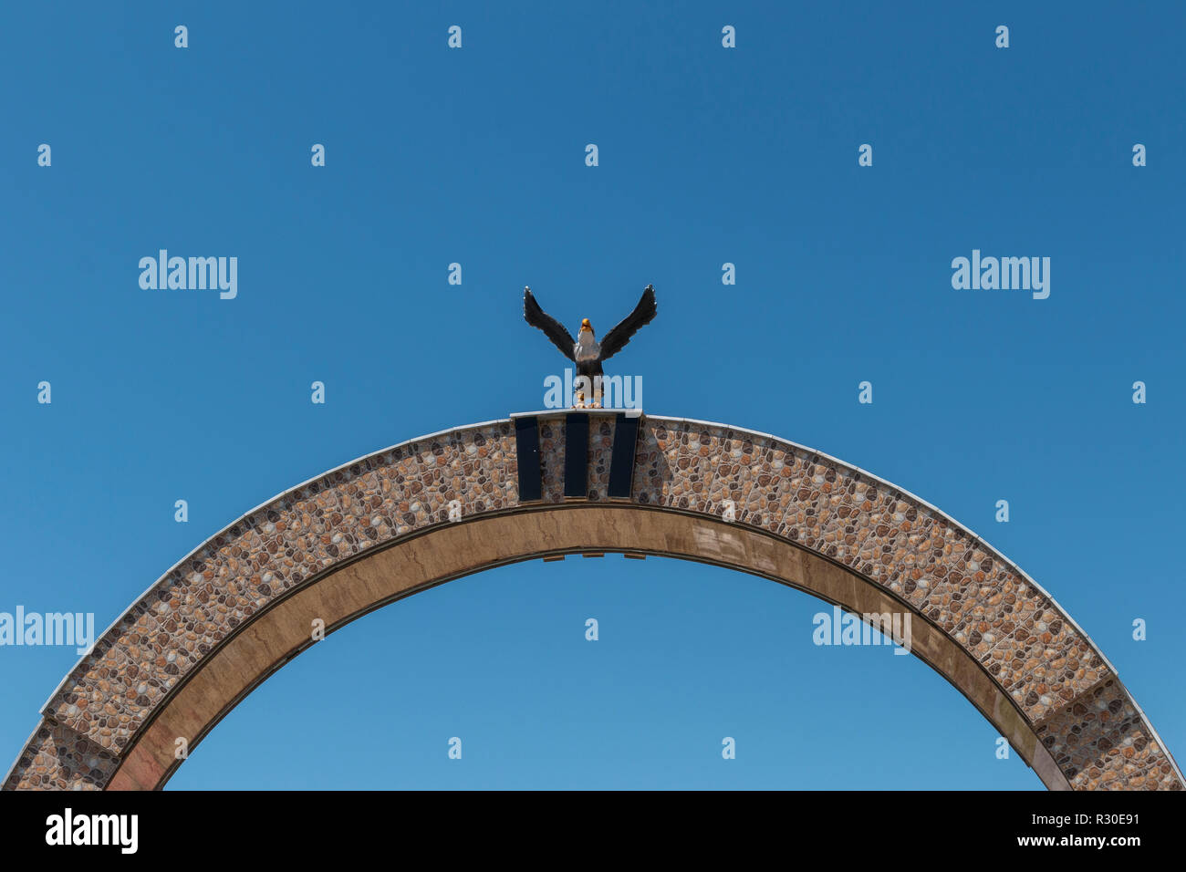 L'entrée dans la vallée du Panjshir, Afghanistan Banque D'Images