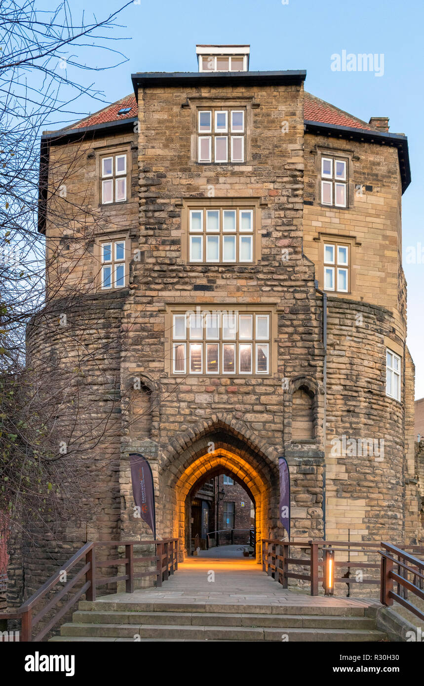 La Porte Noire dans le château de Newcastle, Newcastle upon Tyne, Tyne and Wear, England, UK Banque D'Images