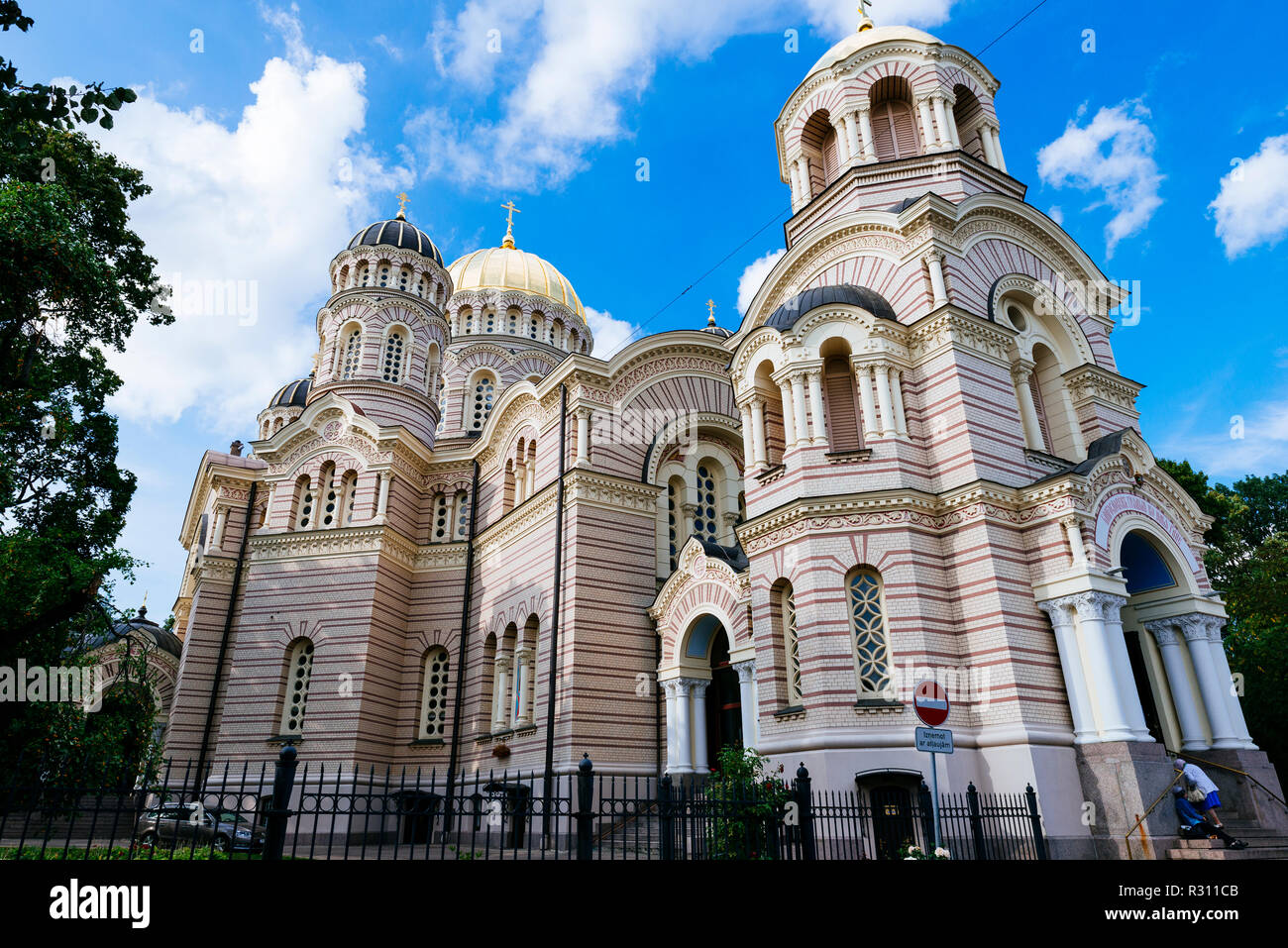 La Nativité du Christ Cathédrale Orthodoxe. Riga, Lettonie, Pays Baltes, Europe. Banque D'Images