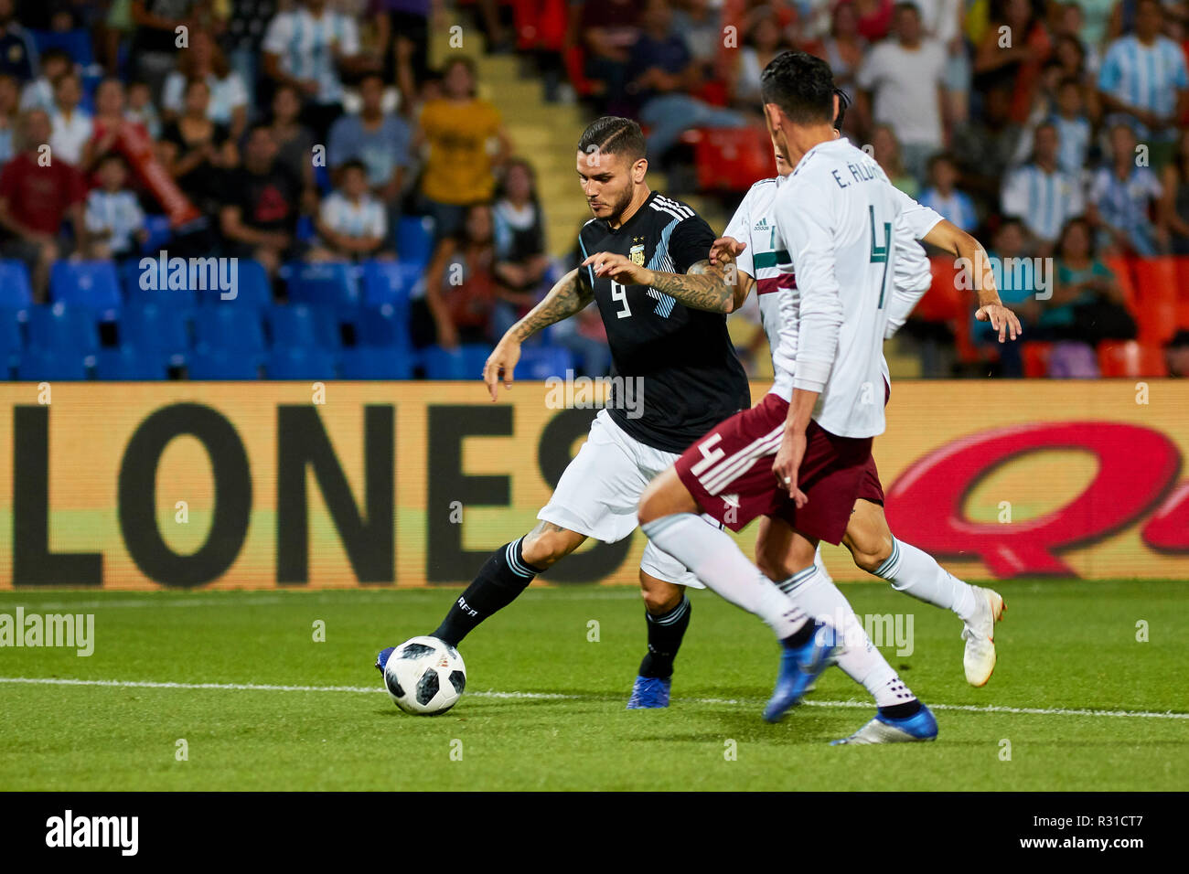 Mendoza, Argentine. 20 Nov 2018. L'Argentine contre le Mexique, match de football amical entre les deux sélectionnés, Malvinas Argentinas Stadium de Mendoza Crédit : Alexis Lloret/Alamy Live News Banque D'Images