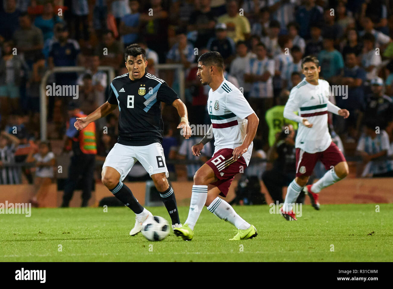Mendoza, Argentine. 20 Nov 2018. L'Argentine contre le Mexique, match de football amical entre les deux sélectionnés, Malvinas Argentinas Stadium de Mendoza Crédit : Alexis Lloret/Alamy Live News Banque D'Images