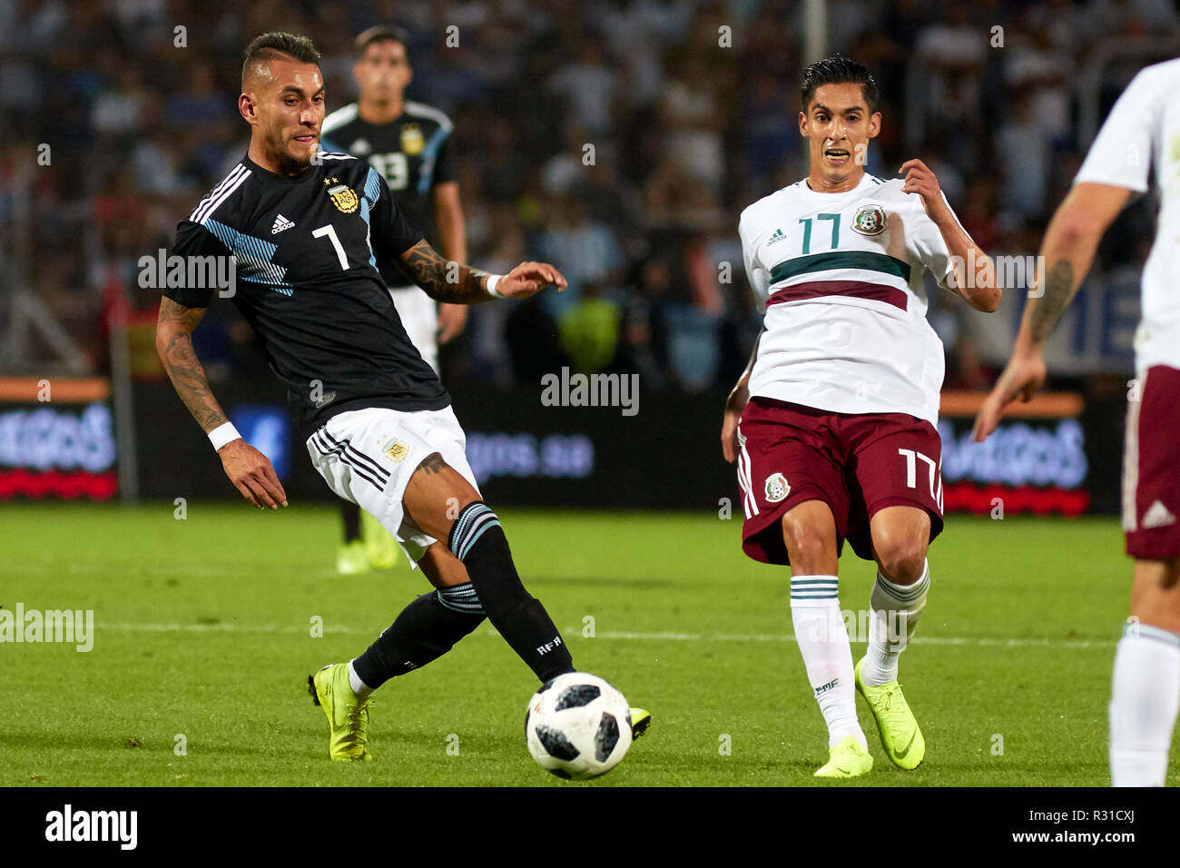 Mendoza, Argentine. 20 Nov 2018. L'Argentine contre le Mexique, match de football amical entre les deux sélectionnés, Malvinas Argentinas Stadium de Mendoza Crédit : Alexis Lloret/Alamy Live News Banque D'Images