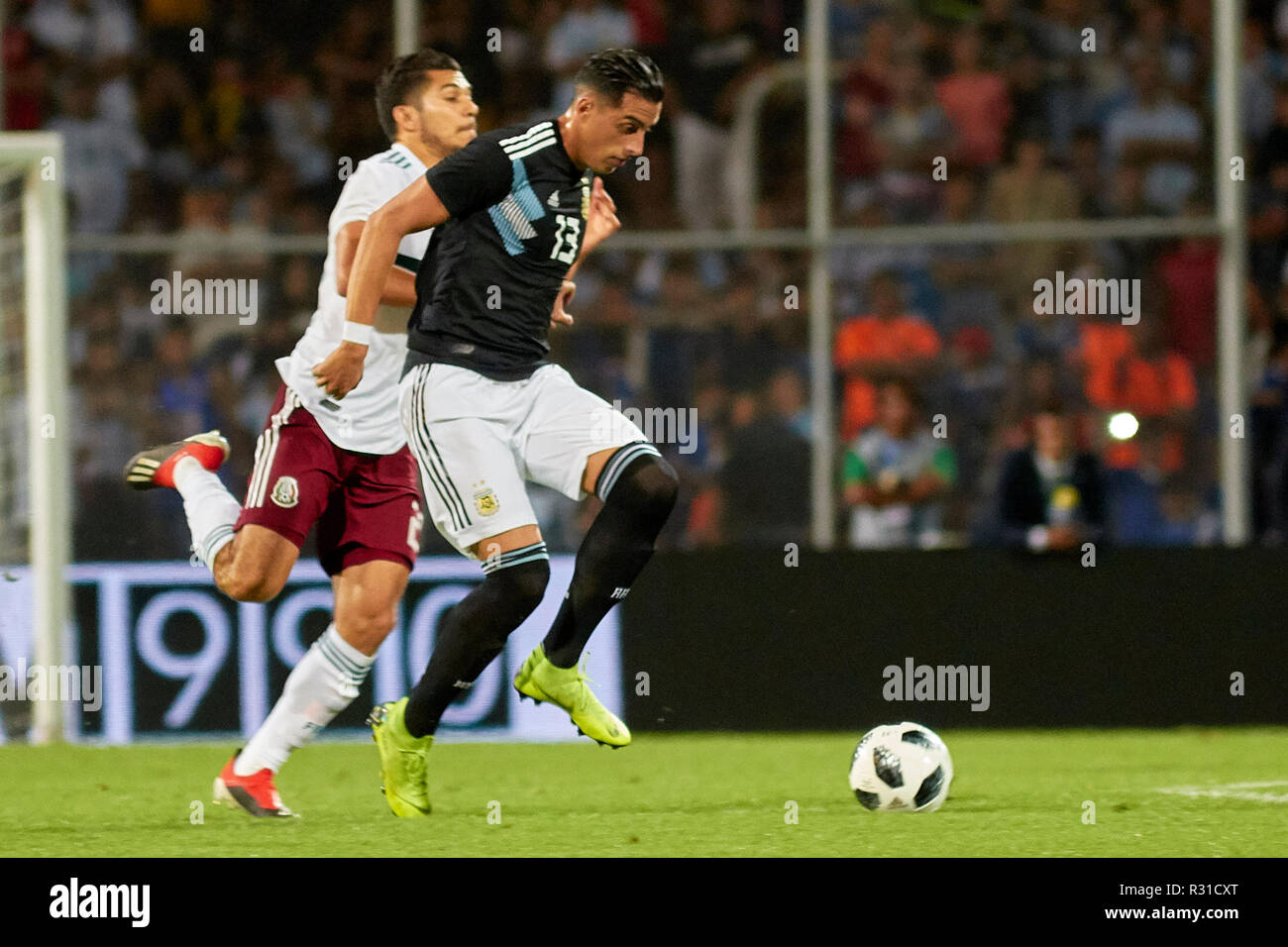 Mendoza, Argentine. 20 Nov 2018. L'Argentine contre le Mexique, match de football amical entre les deux sélectionnés, Malvinas Argentinas Stadium de Mendoza Crédit : Alexis Lloret/Alamy Live News Banque D'Images