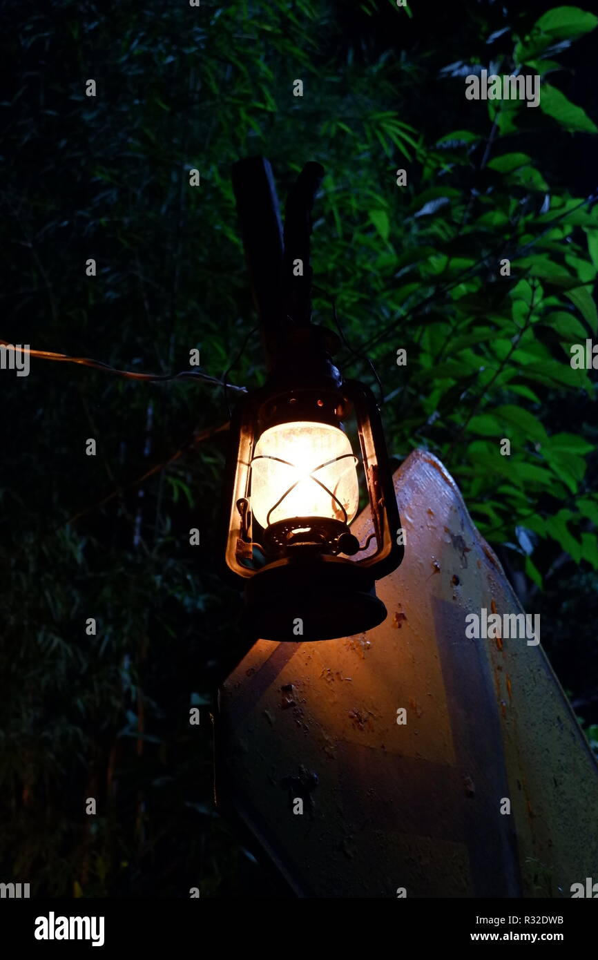 Ancienne lampe lanterne Banque D'Images