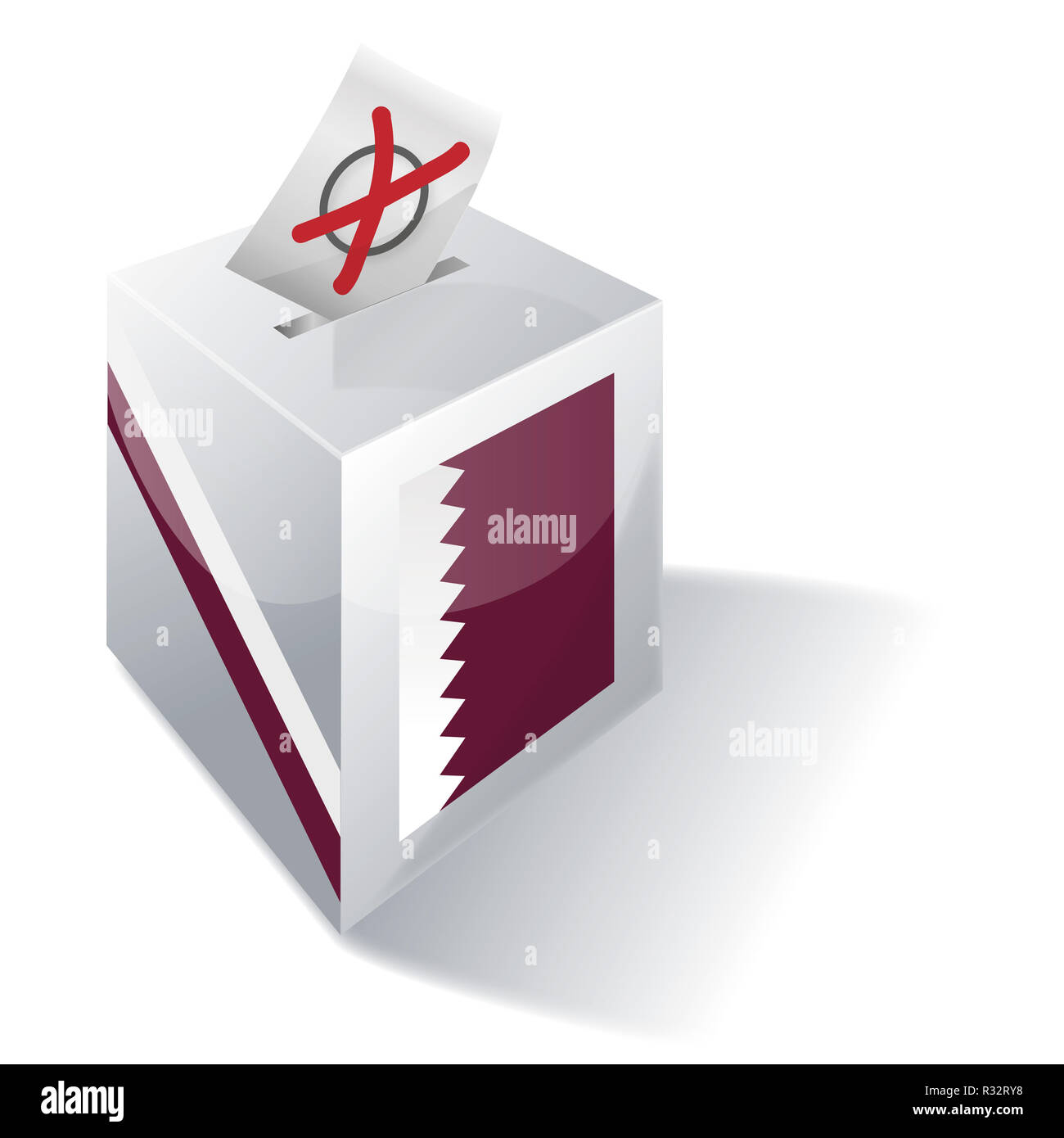 Boîte de sélection Qatar Banque D'Images