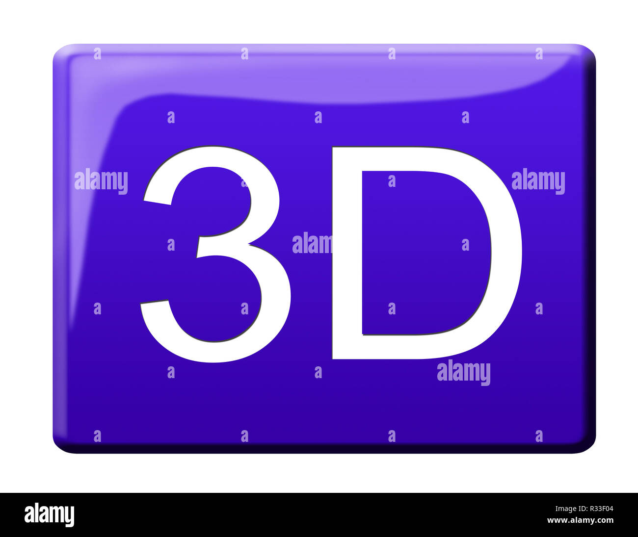 3D bouton Banque D'Images