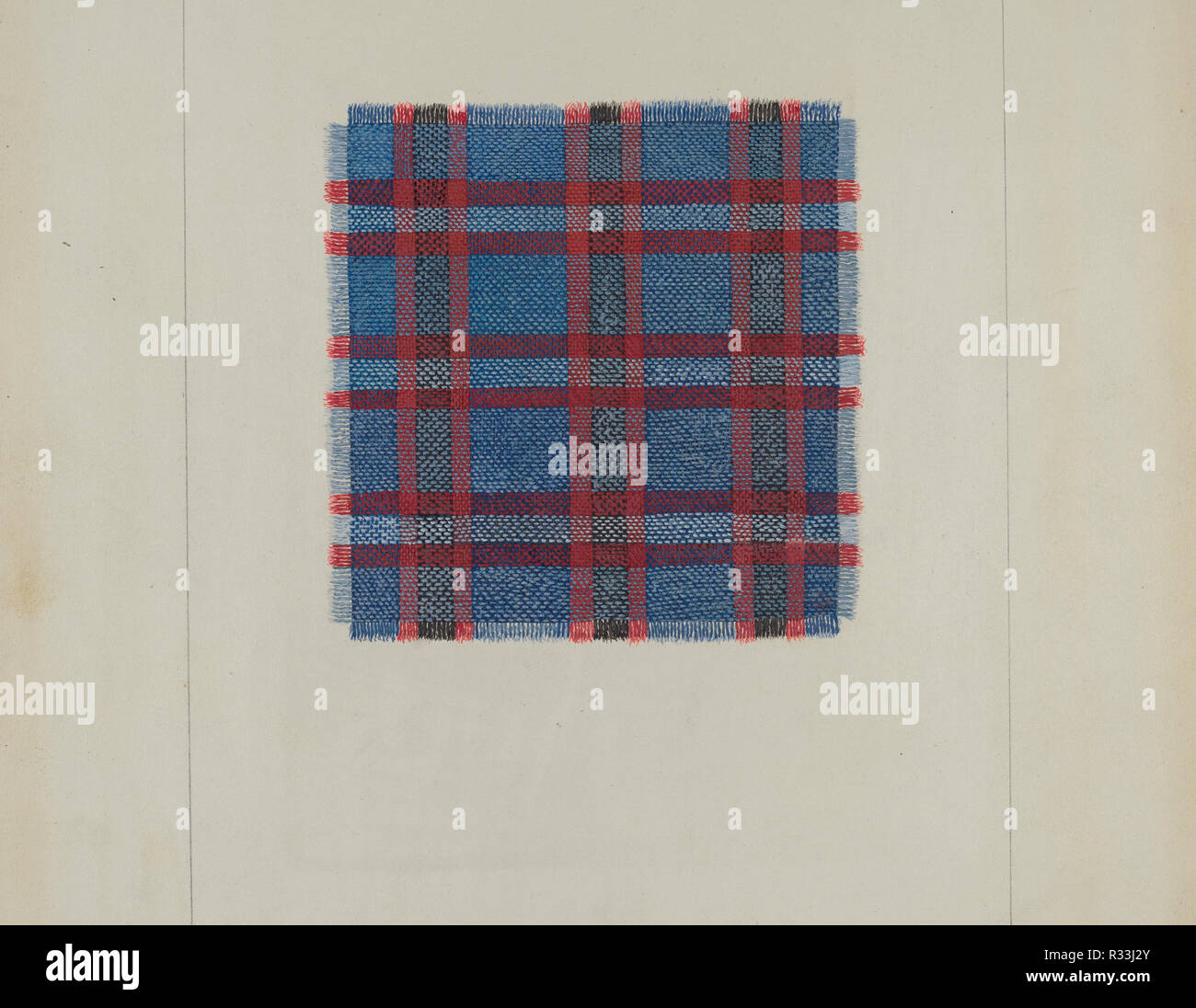 La maison Plaid. En date du : ch. 1937. Dimensions : hors tout : 28 x 23,2 cm (9 x 11 1/8 in.) Objet : SAI Original 4 3/4' square. Médium : Aquarelle, gouache et graphite sur papier. Musée : National Gallery of Art, Washington DC. Auteur : Frank J. Mace. Banque D'Images La maison Plaid. En date du : ch. 1937. Dimensions : hors tout : 28 x 23,2 cm (9 x 11 1/8 in.) Objet : SAI Original 4 3/4' square. Médium : Aquarelle, gouache et graphite sur papier. Musée : National Gallery of Art, Washington DC. Auteur : Frank J. Mace. Banque D'Images