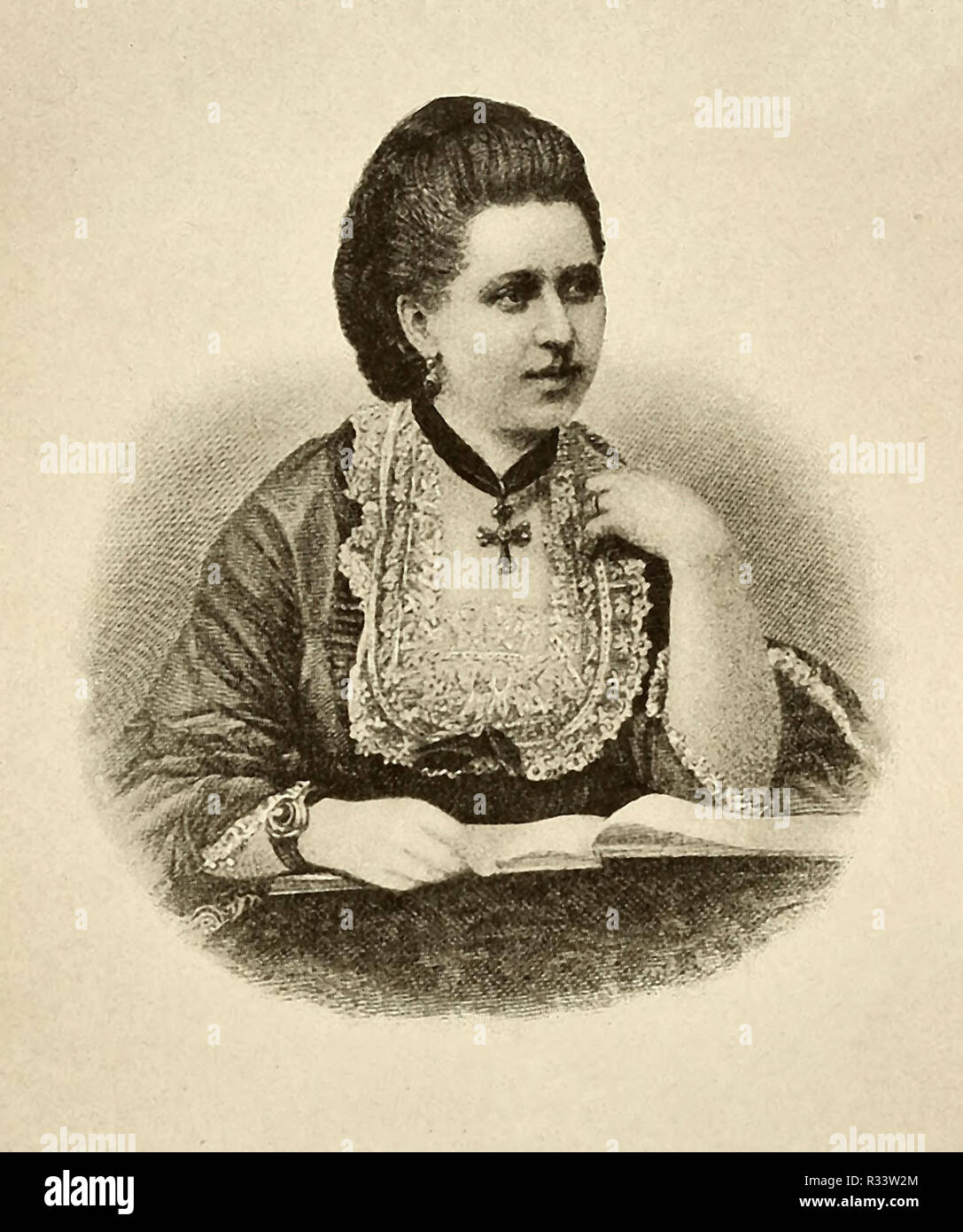 Marie Wieck (le 17 janvier 1832 â€" Le 2 novembre, 1916) était un pianiste, chanteur, compositeur et professeur de piano, Banque D'Images
