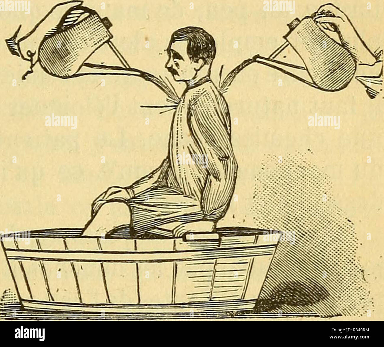 "Une cure d'eau, ou, Hygiène et médication pour la guérison des maladies et la conservation de la santé' (1896) Banque D'Images