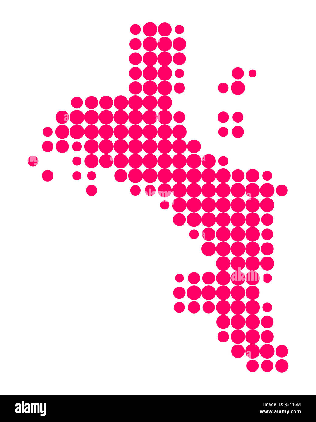 carte de Mahé Banque D'Images