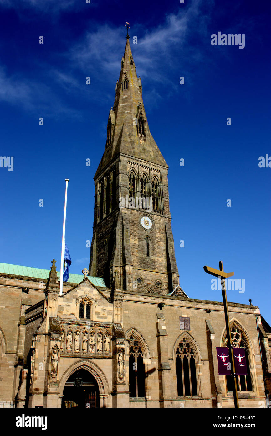 De la cathédrale Saint Martin à Leicester la sépulture du roi Richard III Banque D'Images