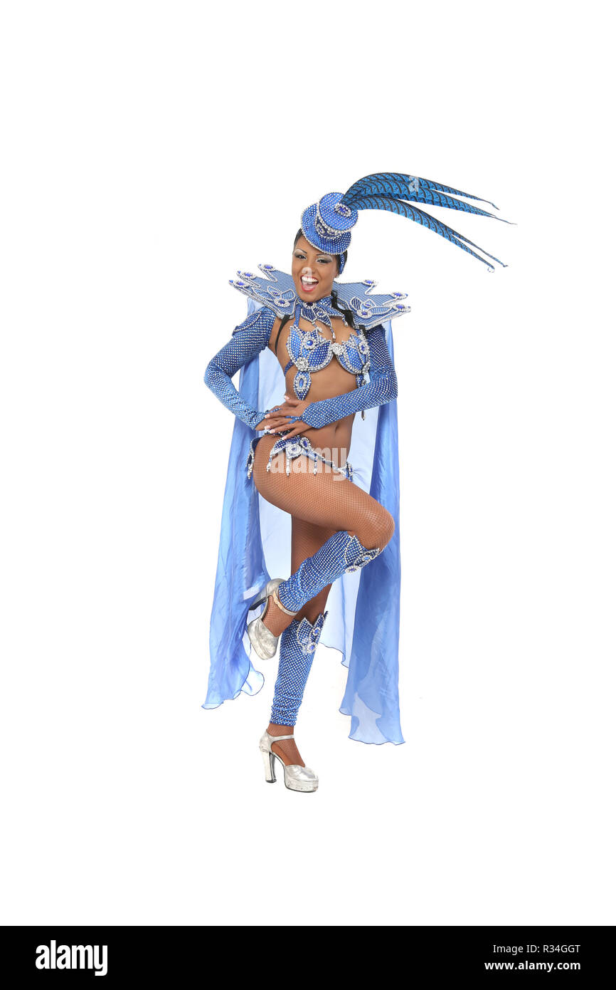 Danseuse de samba brésilienne Banque D'Images