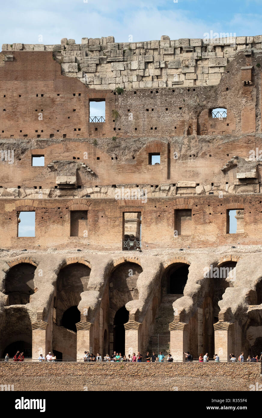 Rom, Roms, Kolosseum, Colosseo, Innenraum Banque D'Images
