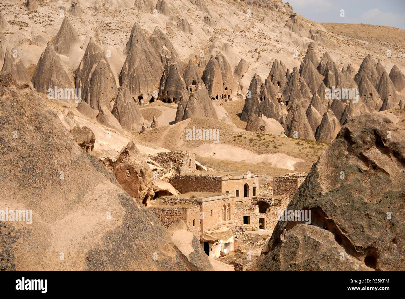 Selime ihlaratal la Cappadoce Banque D'Images