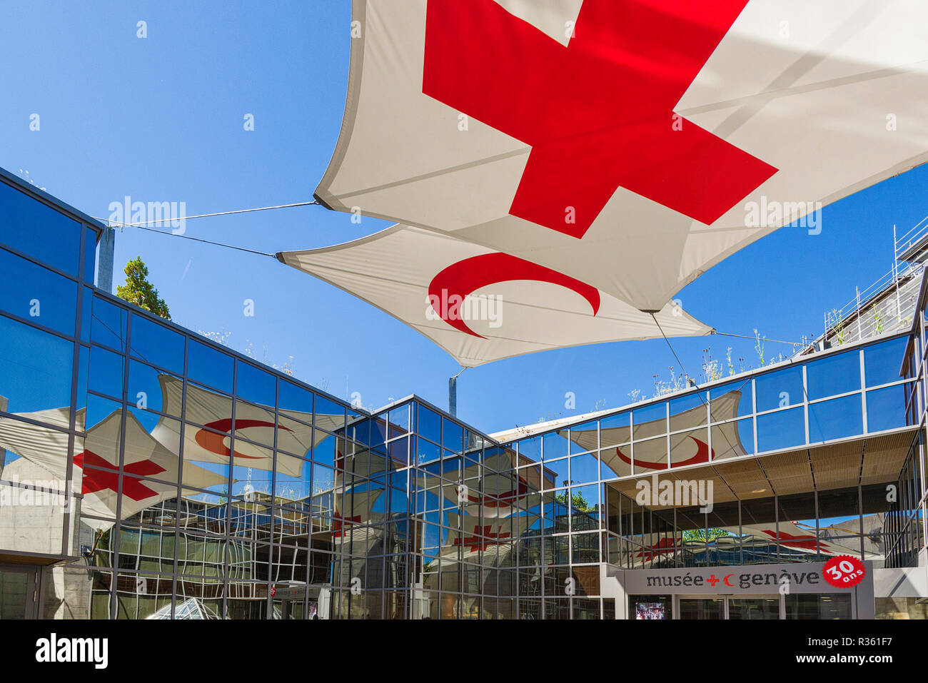 Musée international de la Croix-Rouge et du Croissant-Rouge à Genève, Suisse Banque D'Images