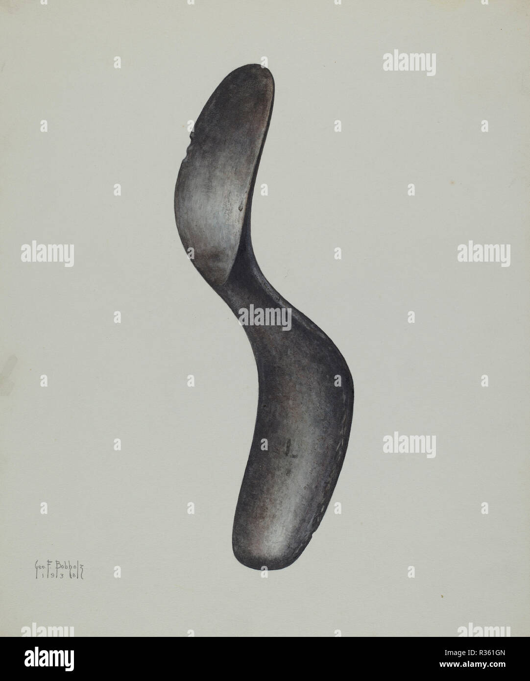 Dernière chaussure. En date du : 1938. Dimensions : hors tout : 28 x 23,1 cm (9 x 11 1/8 in.). Médium : aquarelle et graphite sur carton. Musée : National Gallery of Art, Washington DC. Auteur : George Bobholz. Banque D'Images Dernière chaussure. En date du : 1938. Dimensions : hors tout : 28 x 23,1 cm (9 x 11 1/8 in.). Médium : aquarelle et graphite sur carton. Musée : National Gallery of Art, Washington DC. Auteur : George Bobholz. Banque D'Images