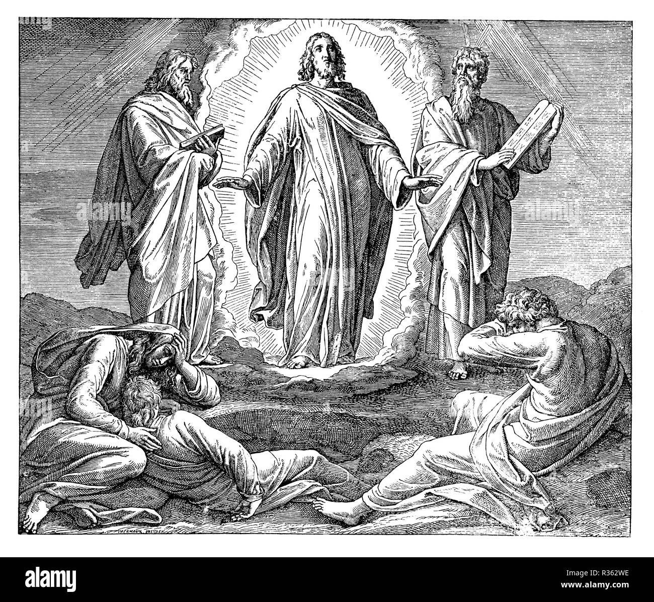 La Transfiguration du Christ, Julius Schnorr von Carolsfeld Banque D'Images