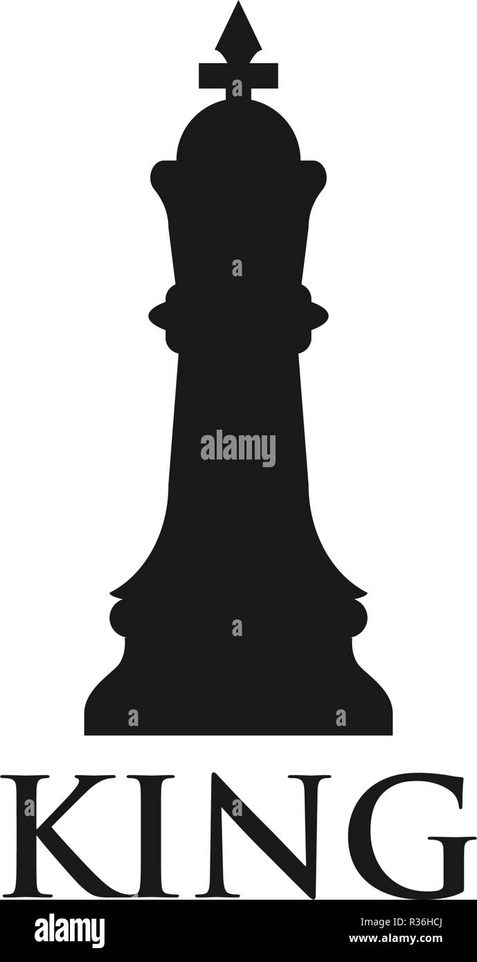 Pièce d'échecs roi modèle de design graphique illustration vectorielle Illustration de Vecteur