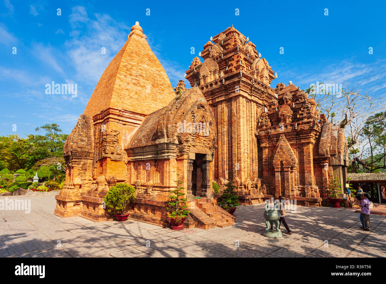 Ou Ponagar Po Nagar de Thap Ba est un temple Cham tower près de Nha Trang au Vietnam Banque D'Images