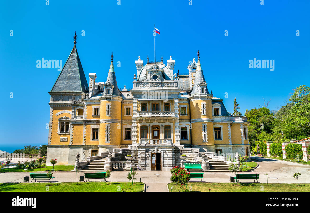 Palais Massandra, une attraction touristique dans la Crimée Banque D'Images