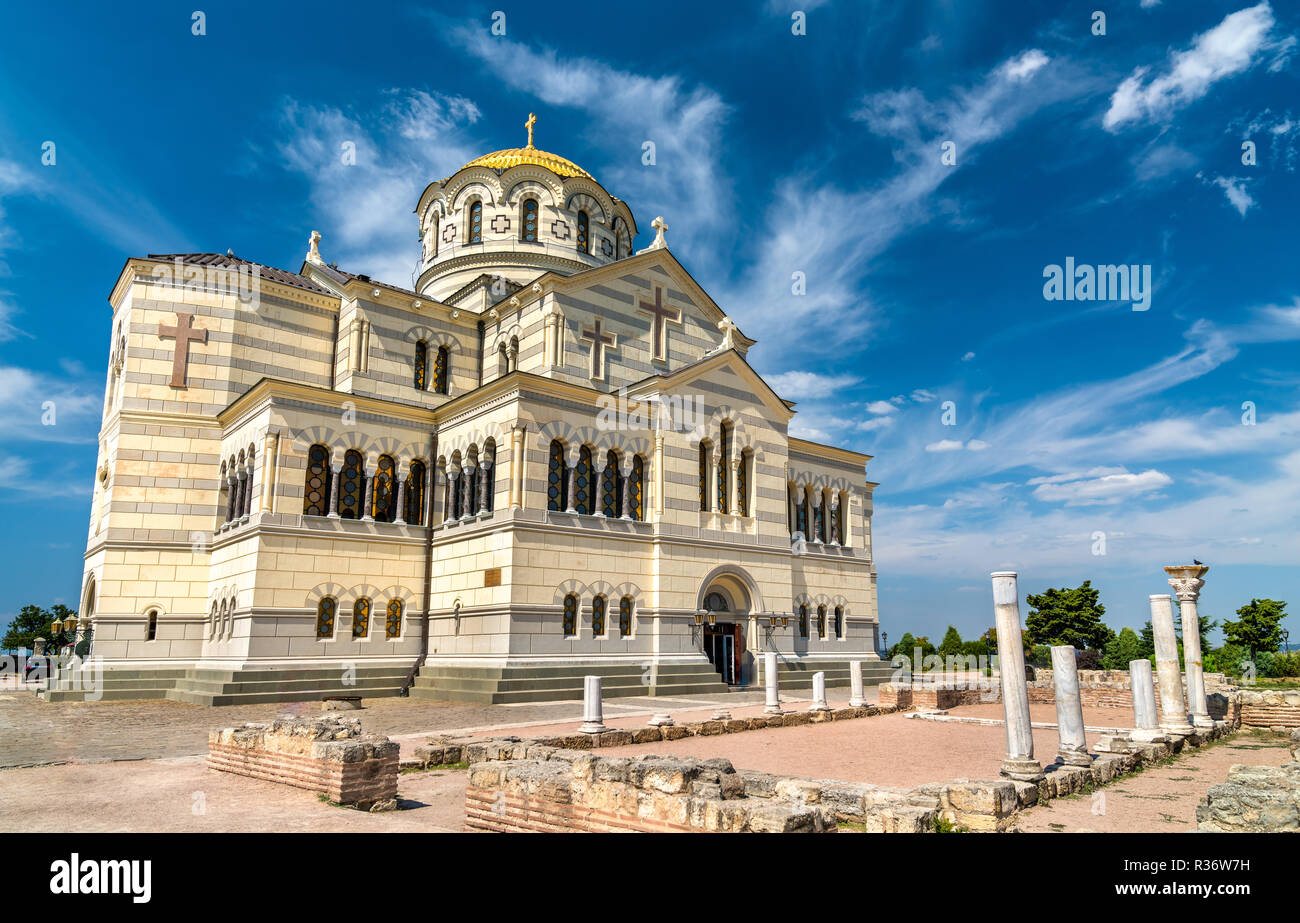 Dans la cathédrale Saint Vladimir Chersonesus, Crimée Banque D'Images