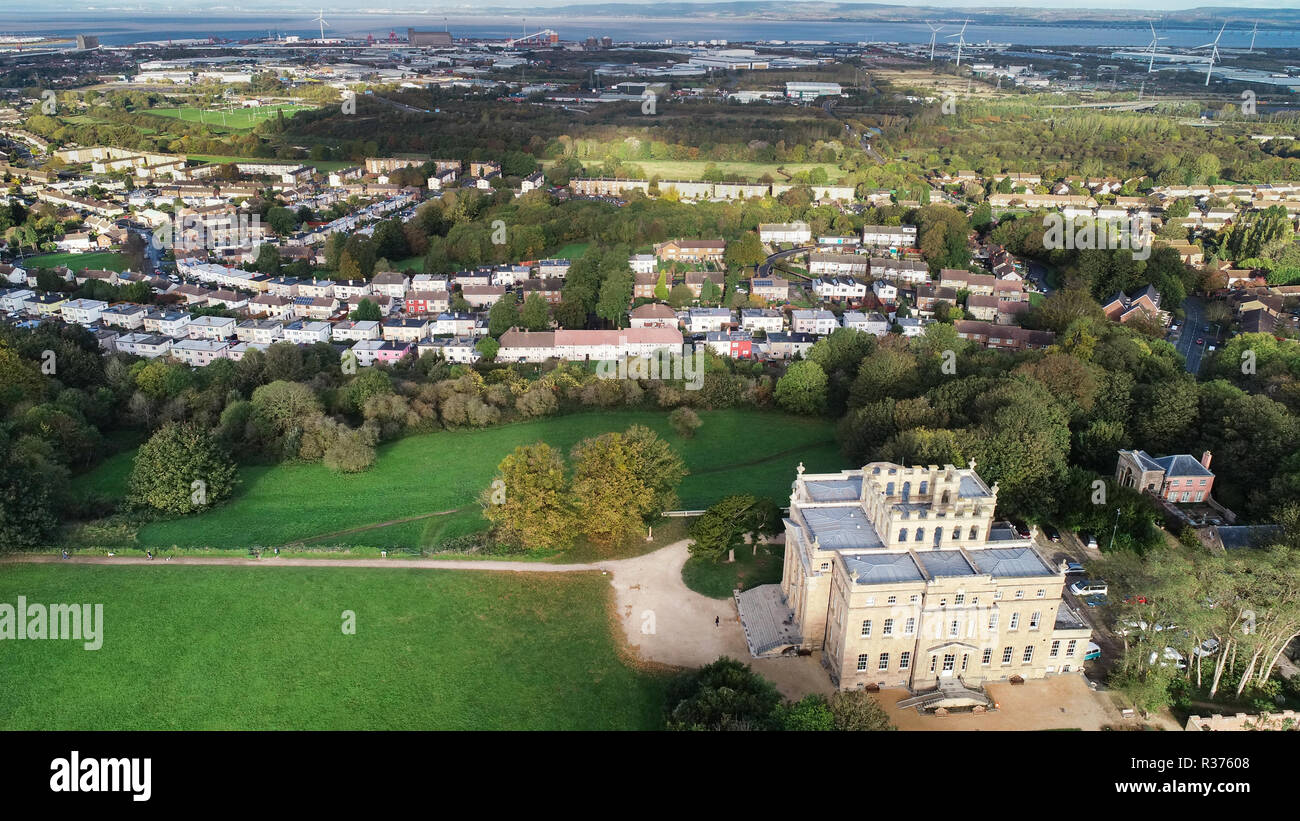 Drone abattu de Kingsweston House, Bristol, Royaume-Uni Banque D'Images