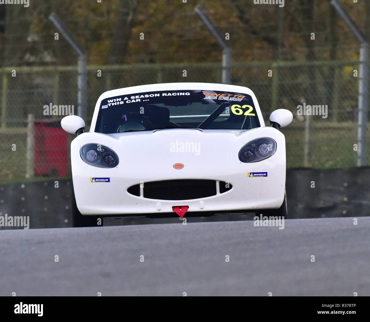 Freddie Tomlinson, Ginetta G40 Ginetta Junior, Championnat d'hiver Junior, BARC, dans la nuit réunion de courses, Brands Hatch, novembre 2018, rac circuit Banque D'Images