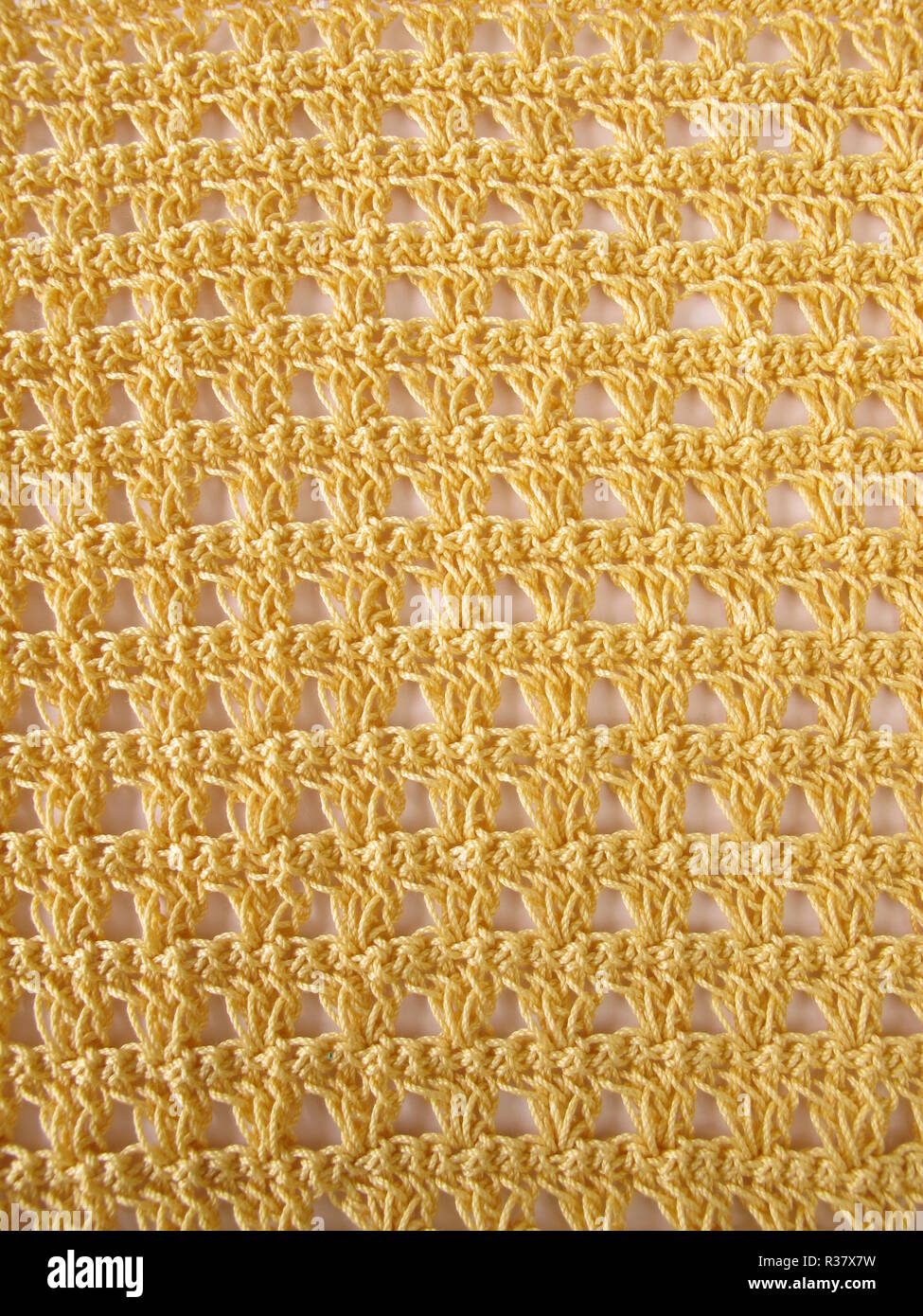 Le crochet de couleur jaune Banque D'Images