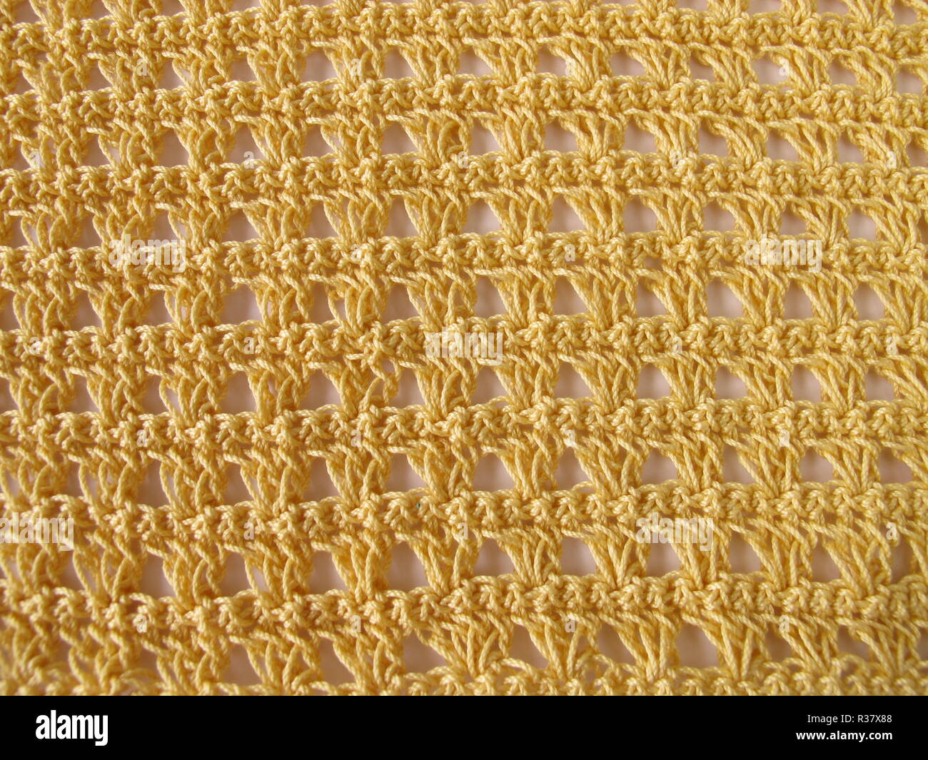 Le crochet de couleur jaune Banque D'Images
