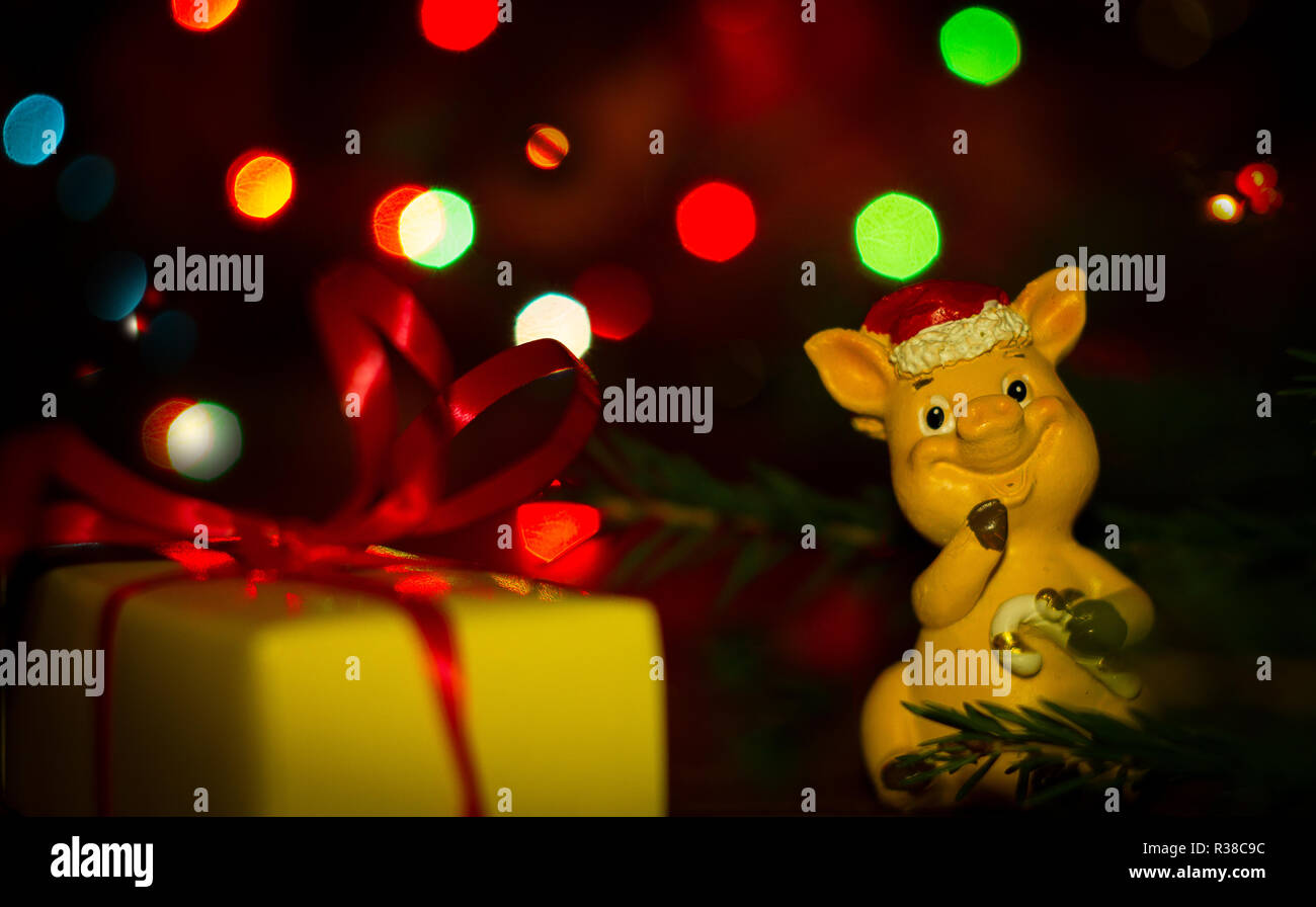 La nouvelle année 2019 est l'année du cochon. Banque D'Images