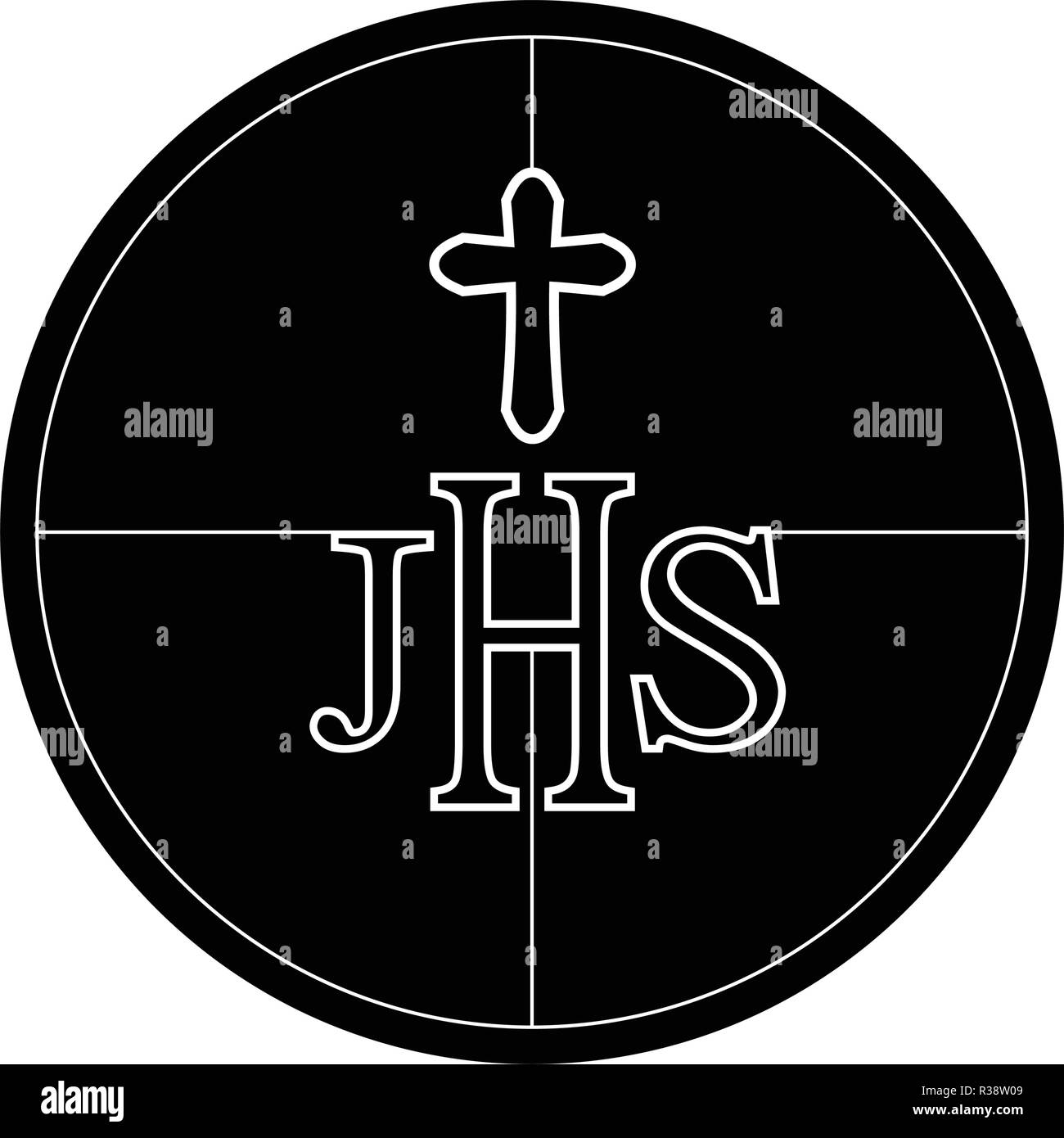 Silhouette hôte Communion Illustration de Vecteur