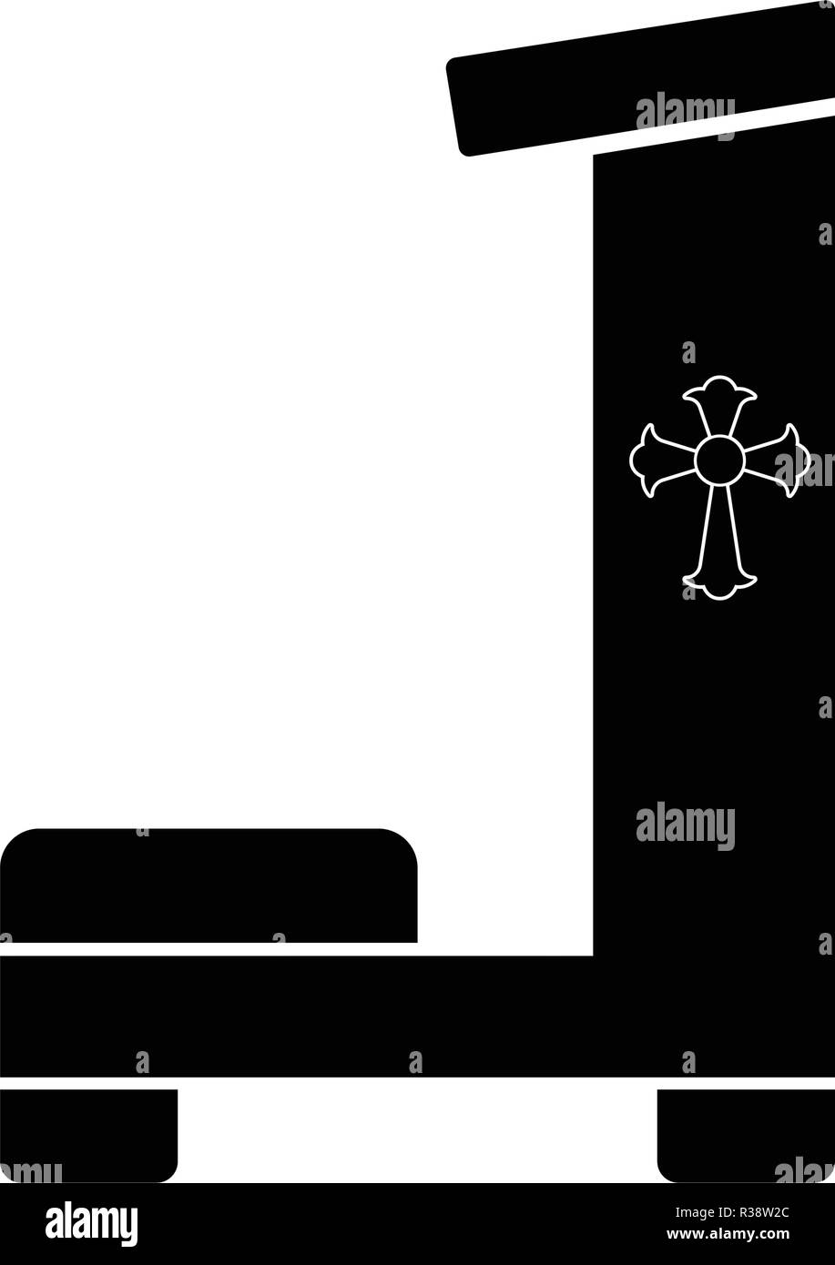 L'icône de banc de prière Illustration de Vecteur